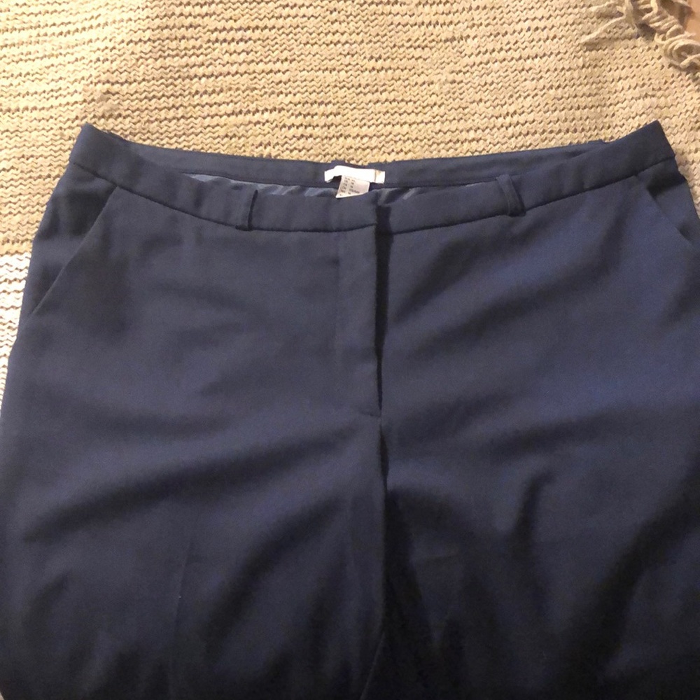 Navy fitted slacks